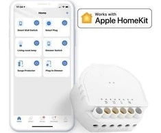 Meross MSS810 1 kanalo Wi-Fi relė veikia su Apple Homekit, SmartThings