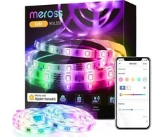 Meross MSL320HK 10 metrų Wifi LED juosta valdomas Apple Homekit, SmartThings