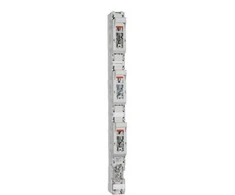 MERSEN Saugiklinis linijinis atskyriklis MULTIVERT NH00 160A/185mm 3x1P, varžtinės jungtys 3xM8, komplekte su apsauginiu dangteliu MZ00KH Y228756