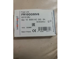 Mersen Nordic Ab MERSEN Saugiklio įdėklas cilindrinis 10x38mm 500VAC gG 6A K215128
