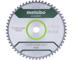 Pjovimo diskas medienai Metabo 628693000; WZ; 305x30 mm; Z56; 5°