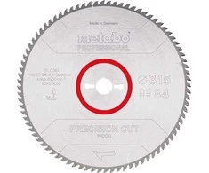 Pjovimo diskas medienai Metabo 628058000; 315x30 mm; Z84; 10°