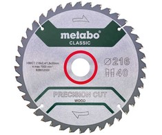 Metabo PIŁA TARCZOWA PRECISION CUT WOOD 216*30MM 40WZ