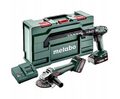 Rinkinys įrankių Metabo Rinkinys COMBO 18V SB 18 + W 18 L 9-125 1*2.0AH 1*4.0AH
