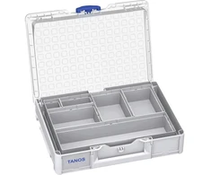 Metabo Tanos Systainer³ organizer M89 pilkas 396 x 296 x 82 mm with 6 insert boxes (83500002)