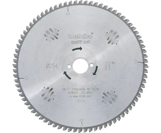 Universalus pjovimo diskas Metabo; 254x2,4x30,0 mm; Z80; -5°