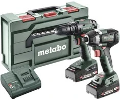 Rinkinys įrankių Metabones Metabo Combo-Set SB 18 + SSD 18 LT 200 BL -Akumuliatorinis smūginis suktuvas - gręžtuvas, Akumuliatorinis veržliasukis inkl. Akku, inkl. Ladegerät (685197000)