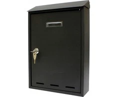 Metalplus Juoda pašto dėžutė