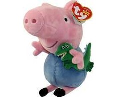 Meteor Maskotka Beanie Babies Lic PEPPA PIG - George reg (8421461301)