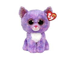 TY Pliušinis žaislas - violetinė katė, 24 cm