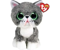 TY Beanie Boos Pliušinis žaislas - pilkas kačiukas, 15 cm
