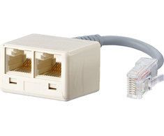 METZ CONNECT ISDN-Adapteris mit Verl. WE 8 - 2 x WE 8 0,1m