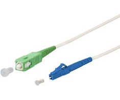 METZ CONNECT OpDAT jungties kabelis, SC-S APC/LC-S OS2, 0,5 m