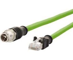 Metz Connect Metz Kabelis połączeniowy CONNECT M12 męski-RJ45 męski, 8-biegunowy kodowany X, 1 m