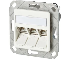 Metzconnect Btr METZ CONNECT C6Amodul jungiamoji dėžutė 3 prievadas 180°M UPk, grynai baltas