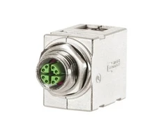 MetzConnect BTR METZ CONNECT Plokštės adapteriai M12, kodavimas X, į RJ45 – kampiniai