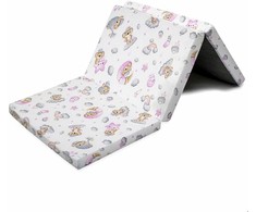 Sulankstomas čiužinys lovytei New Baby STANDARD 120x60x5 cm Koala rožinis