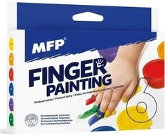 MFP pirštų dažai, 6 vnt. spalvų, 30 ml