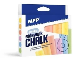 MFP Šaligatvio kreidelės M apvalios 6 vnt. mišinio