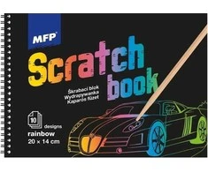 MFP Scratch paveikslėlių blokas 20x14cm 10l mišinys