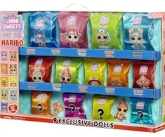 MGA Lėlė Lol staigmena mėgsta mini saldumynus x Haribo vakarėlių rinkinys