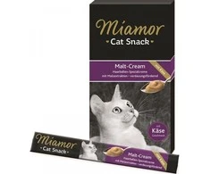 CREAM MIAMOR Cat Kreminis Malt &amp; Cheese - skanėstai katėms - 6x15g