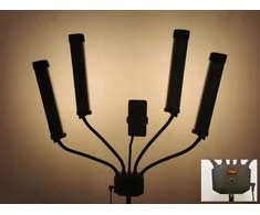 Michael Marinelli 4 Keturguba lanksti elastinga LED kosmetinė foto video lempa 65W / M65 juoda