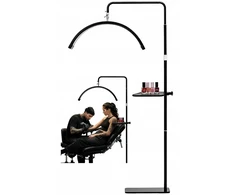 MichaelMarinelli LED kosmetikos lempa be šešėlių stovi arkinė 48 W 180 cm / Marinelli / L80 / Juoda