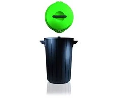 Style Waste bin Eco solution 35L 42,5x37,5x54cm dark pilkas/žalias