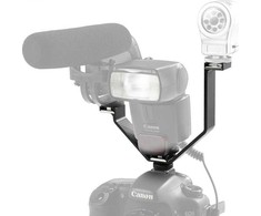 Micnova Laikiklis / Bėgelis / Adapteris filmavimui / Fotoaparatui – 3x karšta batutė + 1/4" sriegis