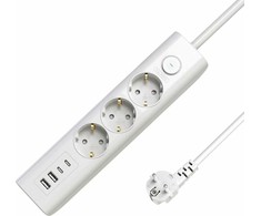 Listwa zasilająca MicroConnect 3-way USB Schuko Power Strip