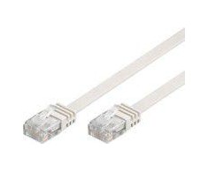 „MicroConnect CAT6 UTP 2M“ plokščias kabelis, Baltas (V-UTP602W- FLAT)