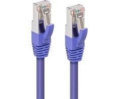 MicroConnect CAT6A S / FTP 0,25m Violetinė LSZH