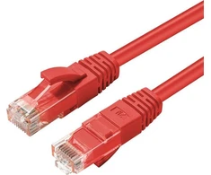 MicroConnect CAT6A UTP 0.15m Raudona LSZH