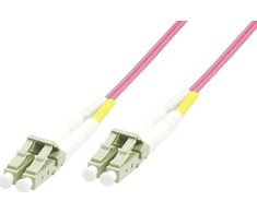MicroConnect FIB440450P optinis kabelis 50m LC ST OM4 rožinis