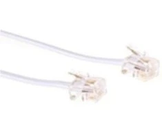 MicroConnect Telefonas RJ11, 6P / 4C, 1m (MPK181W)