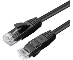 „MicroConnect Microconnect MC-UTP6A0015S“ kabelis, juodos spalvos, 0,15 m, Cat6a U/UTP (UTP)