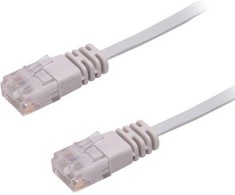 MicroConnect U/UTP CAT6 plokščias laidas, 0,50 m pilkas (V-UTP6005-FLAT)