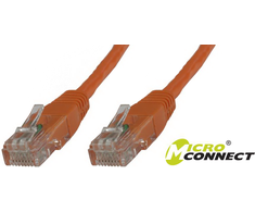 MicroConnect Pečkordas, U / UTP, CAT6, PVC, 2m, oranžinė (B-UTP602O)
