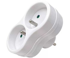 MicroConnect kištukas ES į 2FR E tipo, baltas