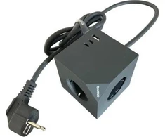 MicroConnect Power Cube, 3 Schuko outlets