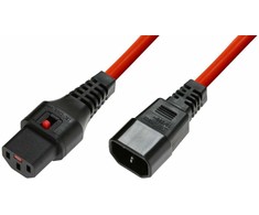 Kabelis zasilający MicroConnect Powercord C13 IEC Lock - C14