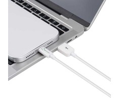 USB laidas MicroConnect USB-A - Lightning 1 m Baltas (ECO-LIGHTNING1)