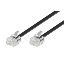 MicroConnect RJ-11 / RJ-11 (M / M) 6 m juodas (MPK186)
