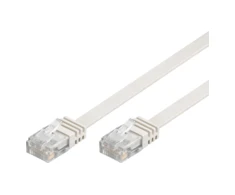 MicroConnect RJ-45 kt.6 0,25 m Balta (V-UTP60025W-FLAT)