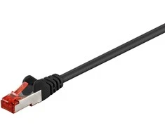 MicroConnect RJ- 45 RJ- 45 Cat.6 F / UTP Juodas 0.25m (B -FTP60025S)