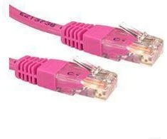 MicroConnect RJ-45 / RJ-45, cat.6, U / UTP, rožinė, 5m (UTP605PI)