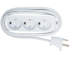 MicroConnect 1,5 m ilginamasis laidas 3 x vidinis lizdas, baltas (GRU00315WDK)