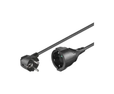 MicroConnect Schuko Extender, M-F, 5m, juoda (PE140500)