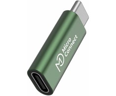 Įkroviklis MicroConnect Smart Charge USB-C przejściówka do kabli USB-C 100W Žalias